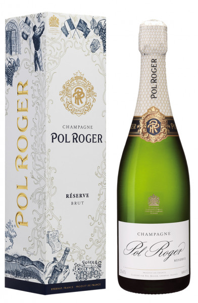 Pol Roger Champagne brut reserve, im GK, 0,75 l